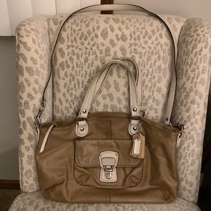 Coach Purse Cream/Tan